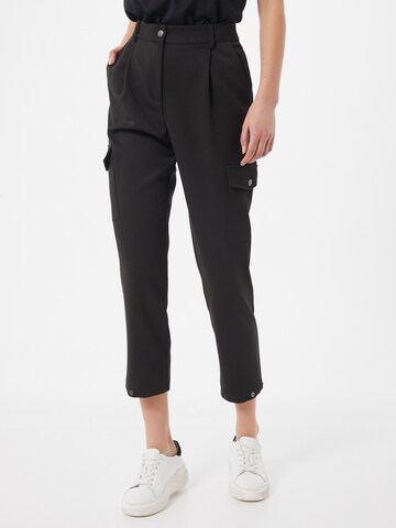 Guido Maria Kretschmer Women Tapered Cargo Pants 'Olivia' in Black: front
