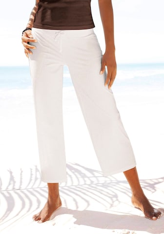 BEACH TIME Loose fit Pants in White
