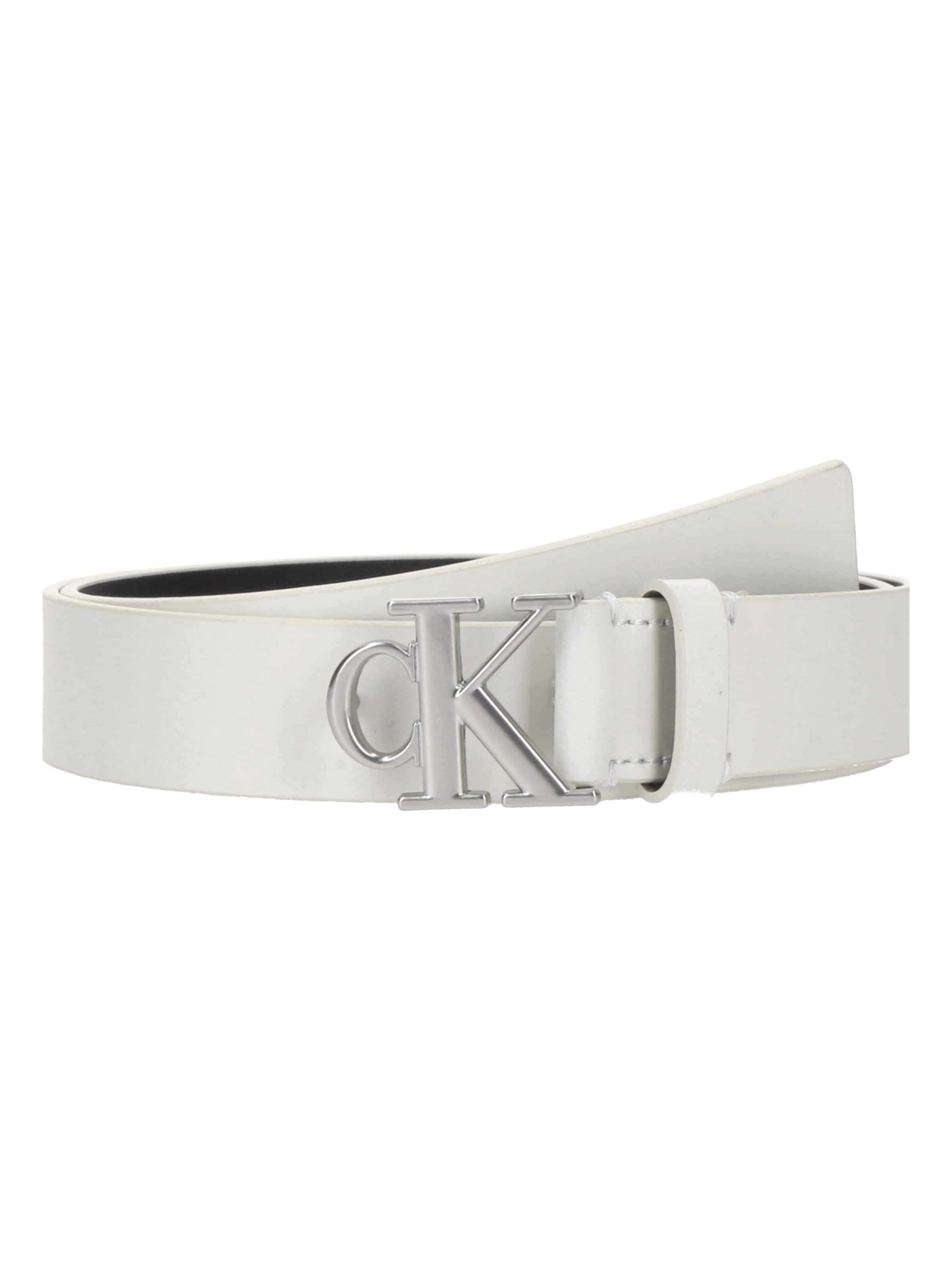 Calvin Klein Opasek – bílá: přední strana