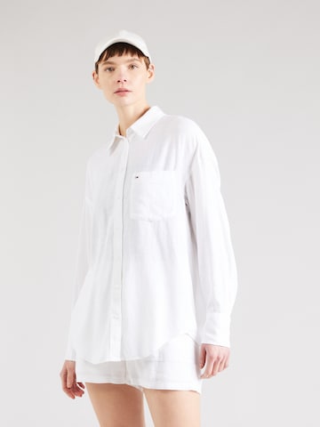 Tommy Jeans Blouse in Wit: voorkant