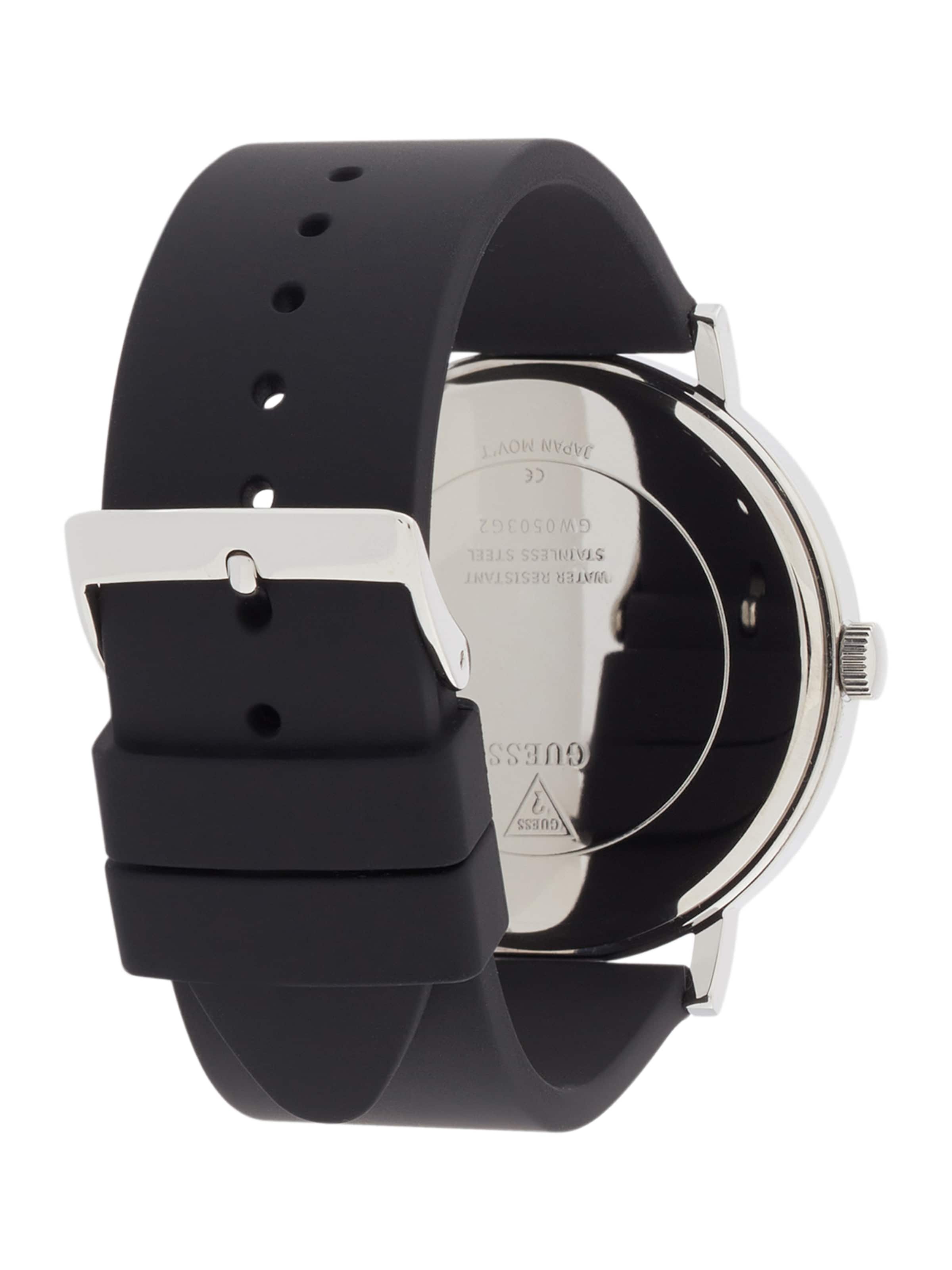 GUESS Analoguhr 'IDOL' in Schwarz