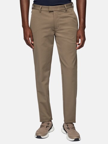 Boggi Milano Slimfit Functionele broek 'B-Tech' in Grijs: voorkant
