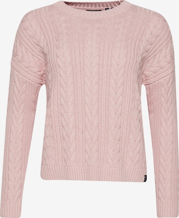 Superdry Sweater in Pink: front