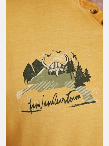 Jan Vanderstorm T-Shirt ' Nilmer ' in Gelb