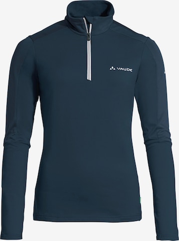 VAUDE Athletic Sweater 'Livigno' in Blue: front