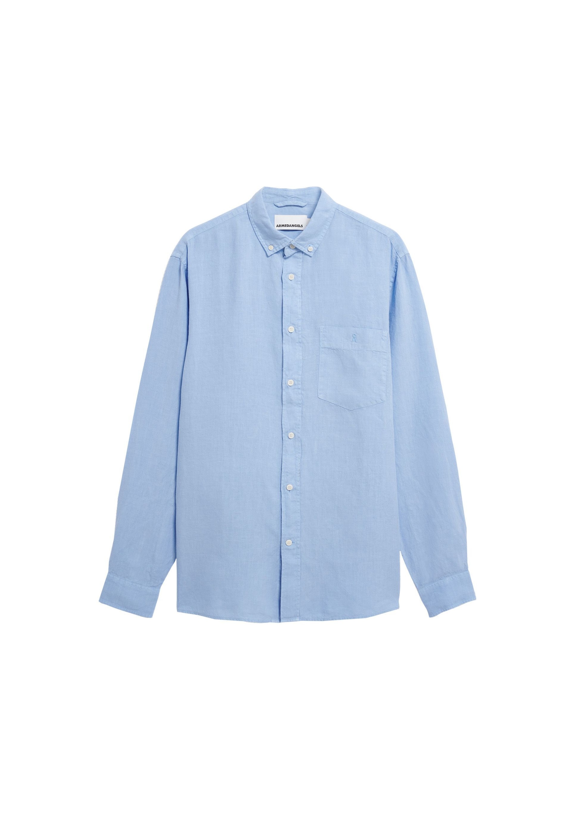 ARMEDANGELS Comfort Fit Hemd in Blau: Vorderseite