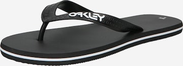 Claquettes / Tongs 'GOLDEN' OAKLEY en noir : devant