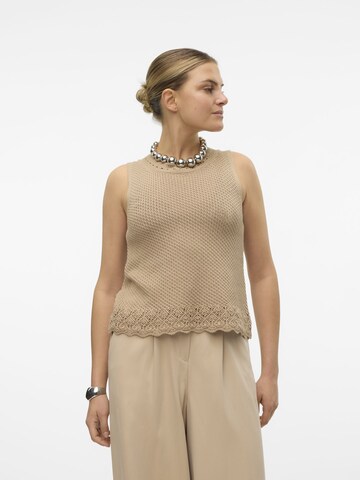 VERO MODA Trui 'AINO' in Beige: voorkant