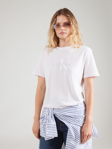 Calvin Klein Jeans Μπλουζάκι σε λευκό: μπροστά