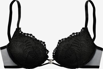 Push-up Soutien-gorge LASCANA en noir : devant