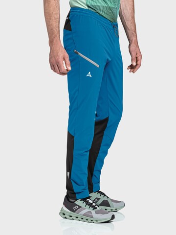 Schöffel Slim fit Outdoor trousers 'Hestad' in Blue