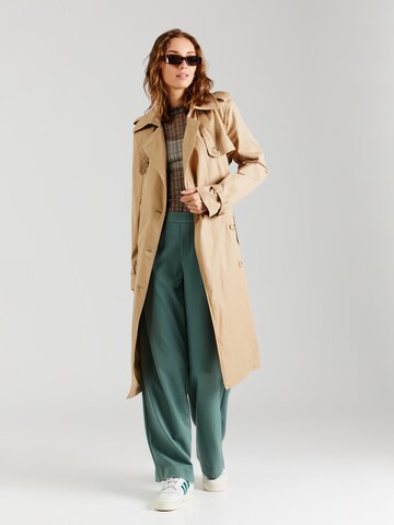 OBJECT Wide leg Trousers 'OBJLISA' in Green