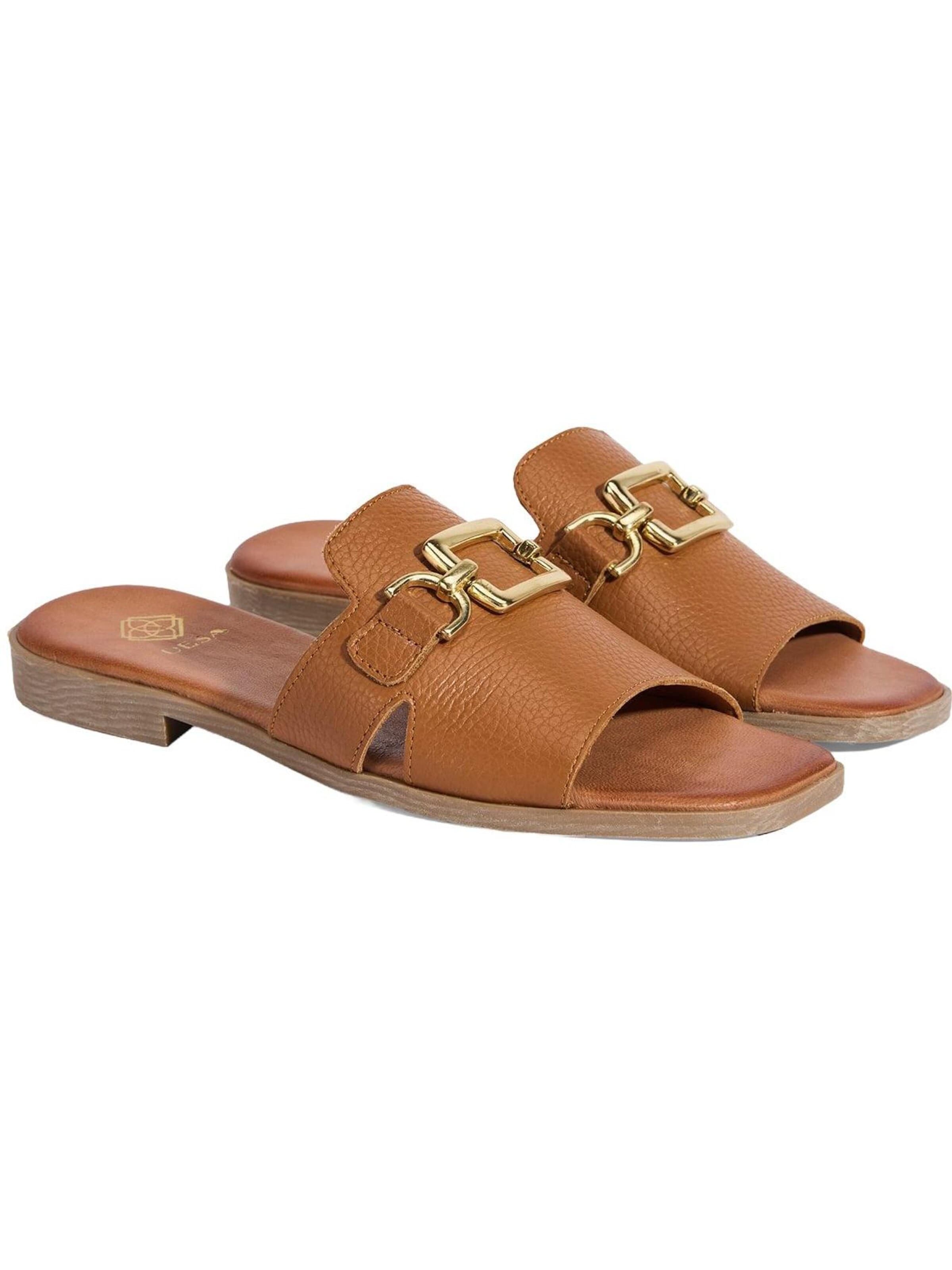 Pantoufle 'Hausschuhe' Desa en marron