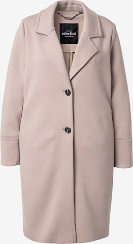 Ulla Popken Tussenmantel in Beige: voorkant