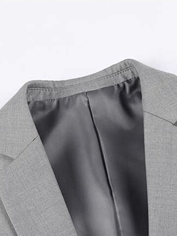 YOUTHUP Slim fit Suit Jacket 'Prägung' in Grey