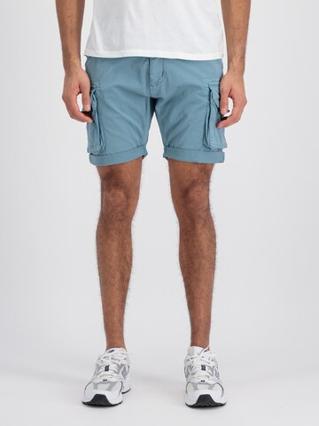 Regular Pantalon cargo ALPHA INDUSTRIES en bleu : devant