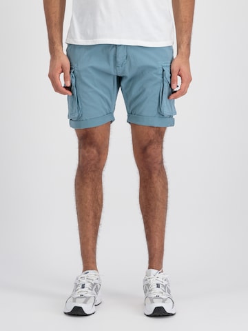 ALPHA INDUSTRIES Regular Cargohose in Blau: predná strana