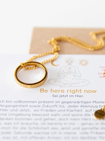 Divasya Kette 'Be here right now' in Gold