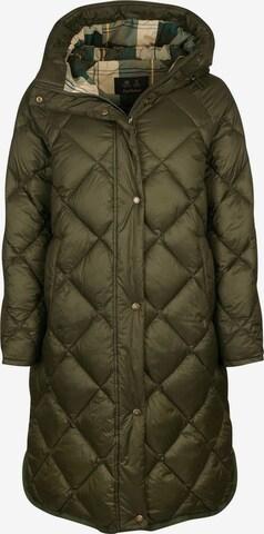Barbour Winter Coat 'Sandyford' in Green: front