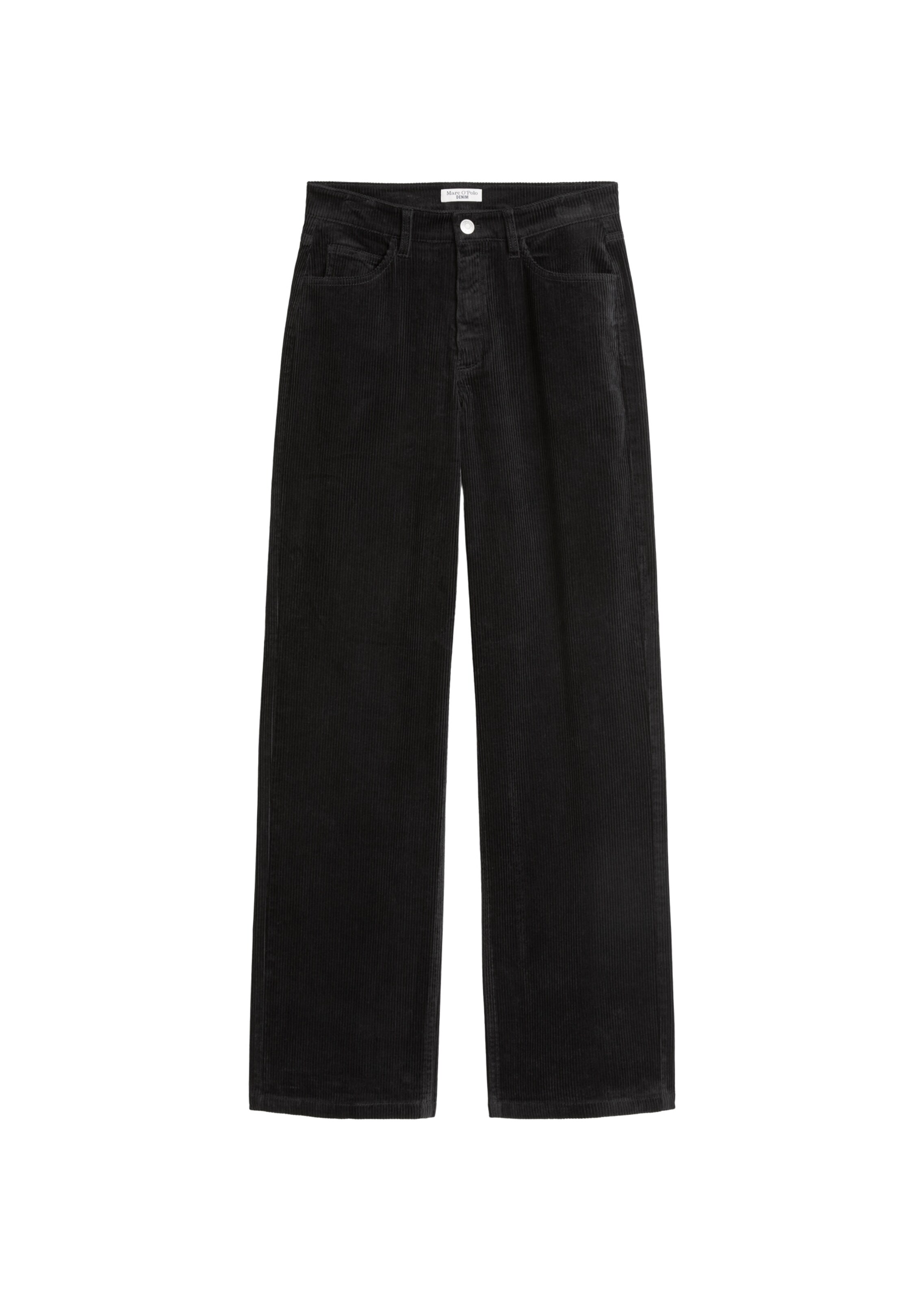 Wide Leg Pantalon 'Tomma' Marc O'Polo DENIM en noir : devant