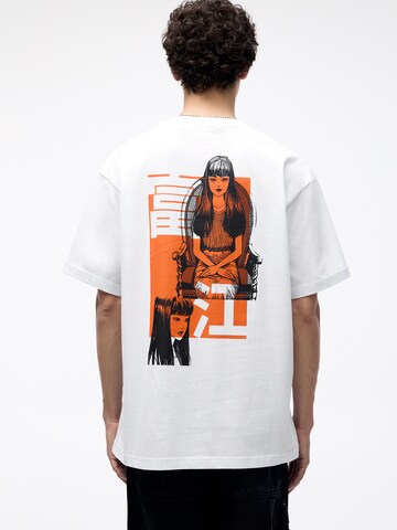 T-Shirt Pull&Bear en blanc