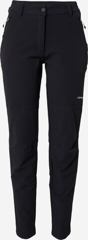 ICEPEAK Regular Outdoor Pants 'Beelitz' in Black: front