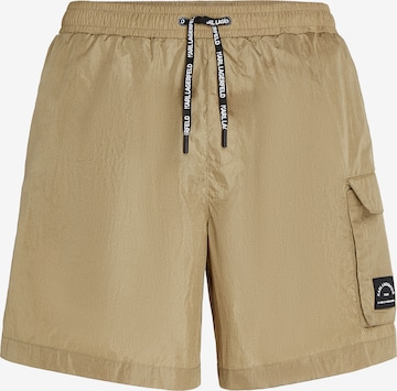 Karl Lagerfeld Boardshorts 'Rue St-Guillaume' in Braun: predná strana