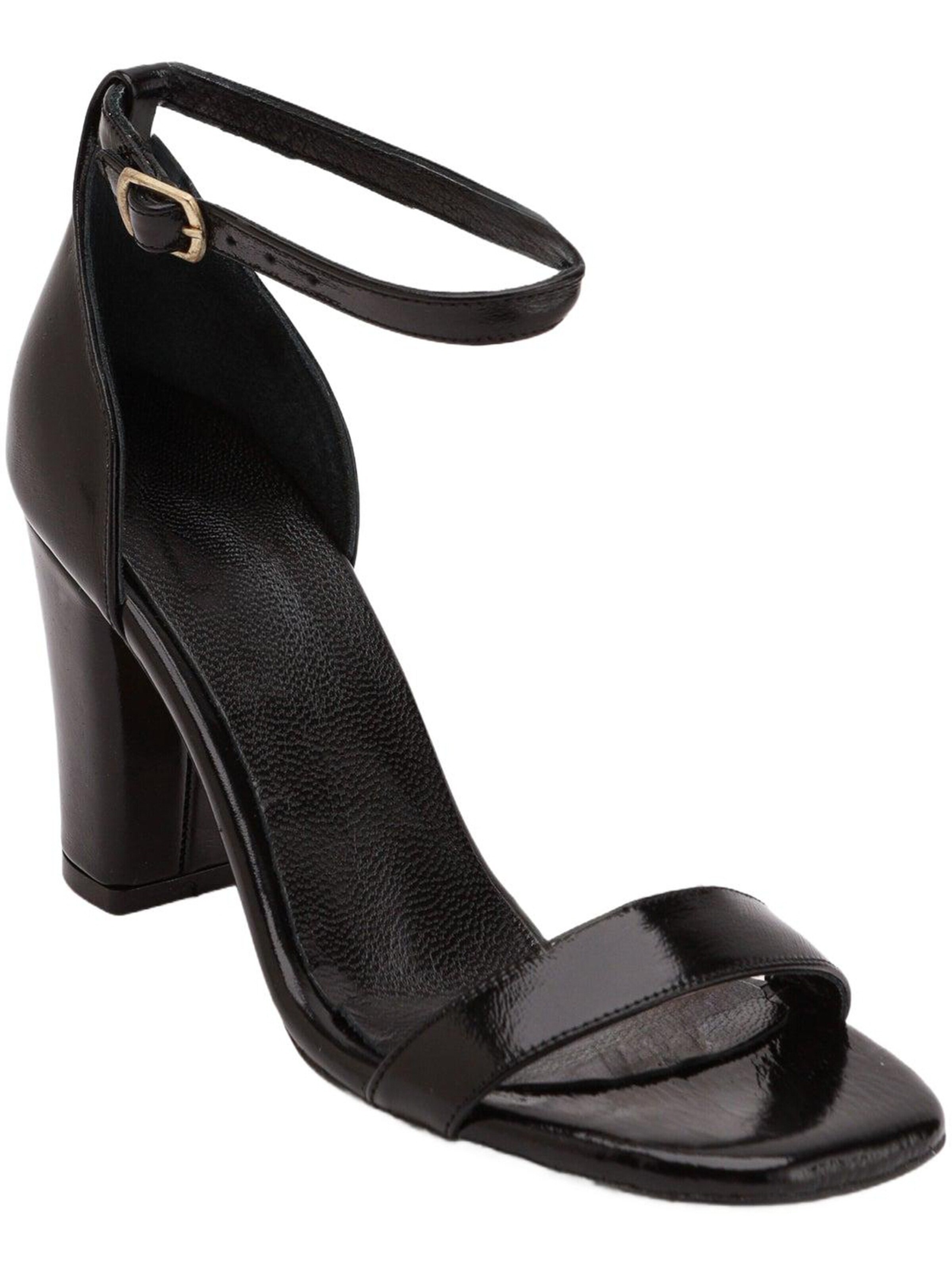 Limoya Slingpumps 'Limoya Erika Damenschuhe aus echtem Leder mit 8 cm Absatz'‌‌‌‌‌‌ in Schwarz: Vorderseite
