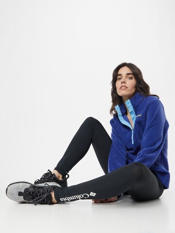 COLUMBIA Skinny Sportovní kalhoty – černá