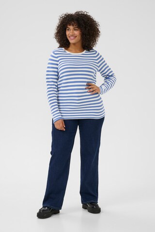 KAFFE CURVE Trui 'Ninka' in Blauw