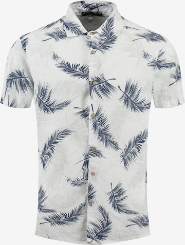 Chemise Key Largo en blanc : devant