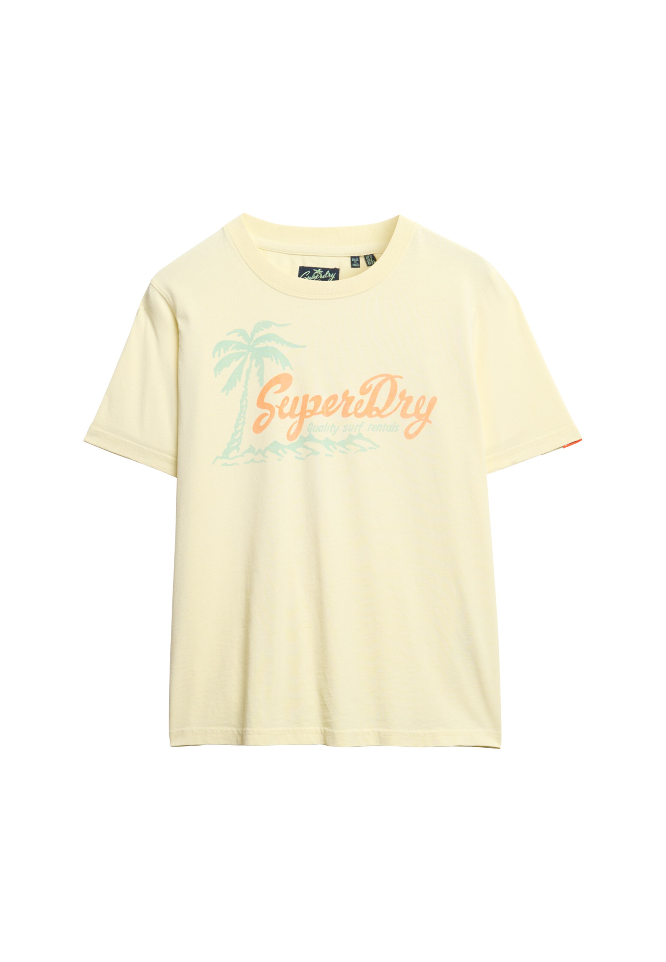 Superdry Shirt 'Lo-Fi' in Geel: voorkant