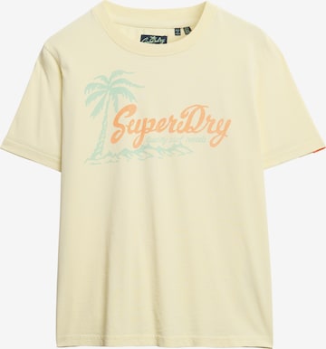 Superdry Shirt 'Lo-Fi' in Geel: voorkant