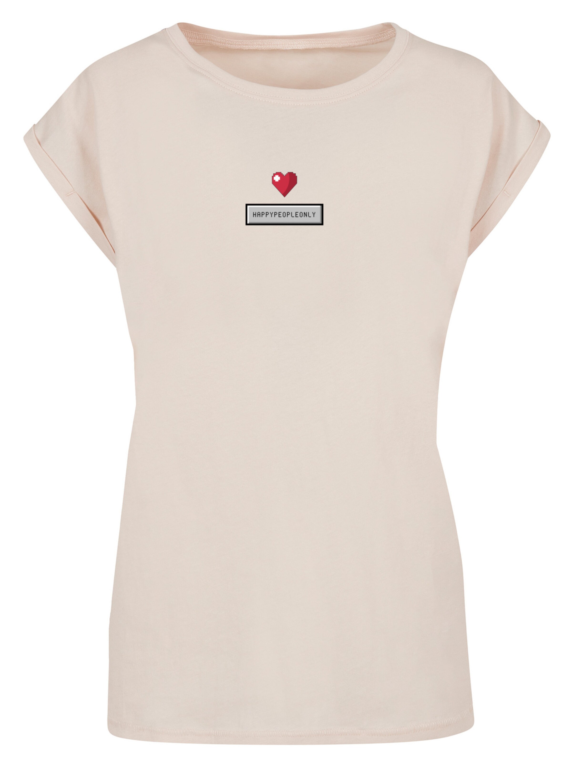 T-shirt F4NT4STIC en beige : devant