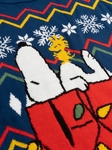 Snoopy & Die Peanuts Pullover 'Weihnachtspullover'‌‌‌‌ in Blau
