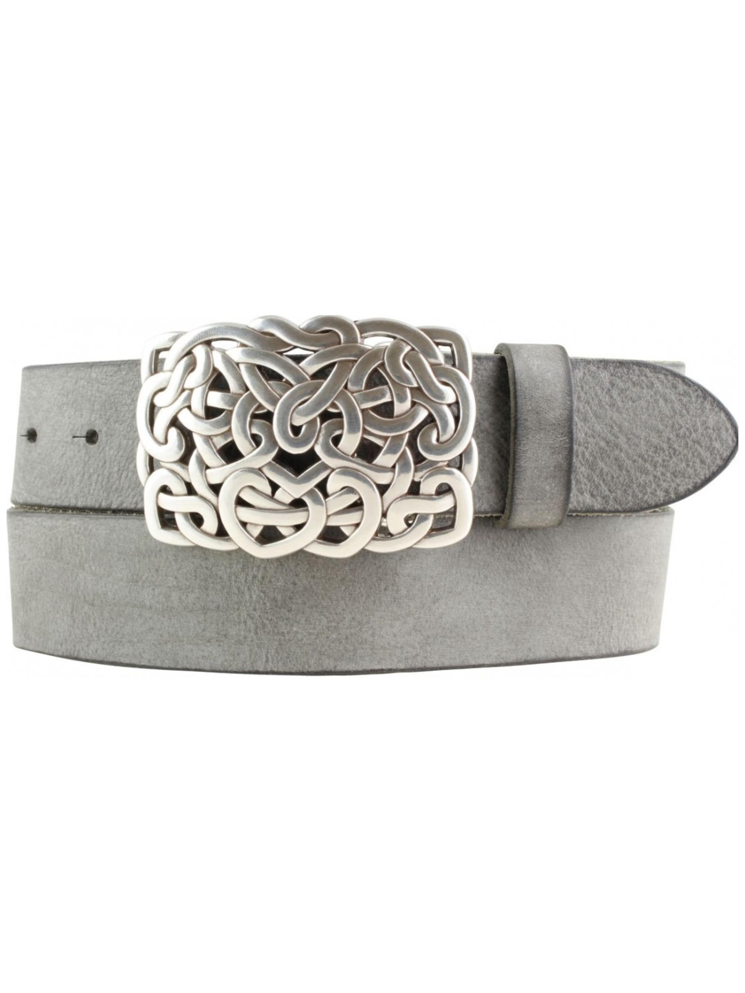 BELTINGER Gürtel 'Lorenzoe'‌‌‌‌‌‌‌‌‌‌ in Grau: Vorderseite