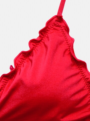 Triangle Hauts de bikini Pull&Bear en rouge