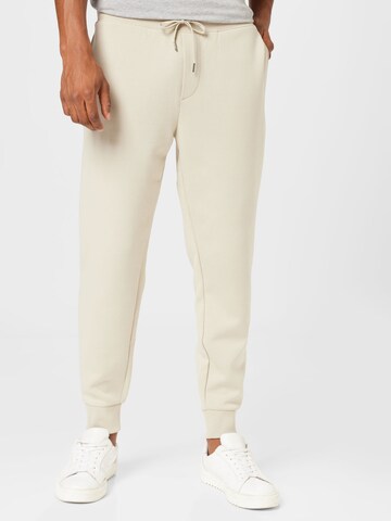 Effilé Pantalon Polo Ralph Lauren en beige : devant