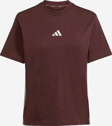T-shirt fonctionnel 'Essentials' ADIDAS SPORTSWEAR en marron : devant