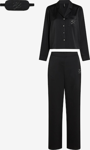 Karl Lagerfeld Pyjama värissä musta: etupuoli