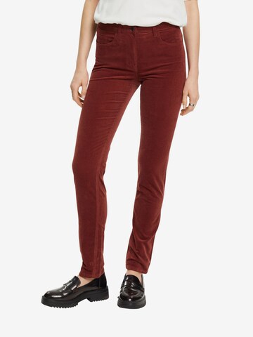 ESPRIT Slim fit Pants in Brown