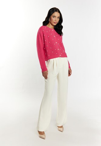 faina Knit Cardigan in Pink