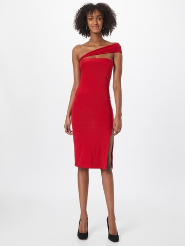 Femme Luxe Jurk 'LUZ' in Rood: voorkant