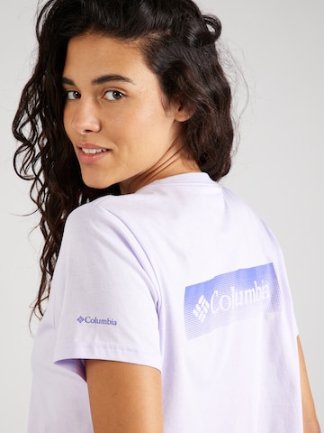 T-shirt fonctionnel 'North Cascades' COLUMBIA en violet