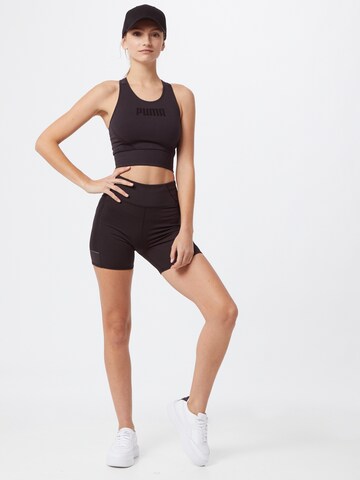 PUMA Skinny Sportbyxa i svart