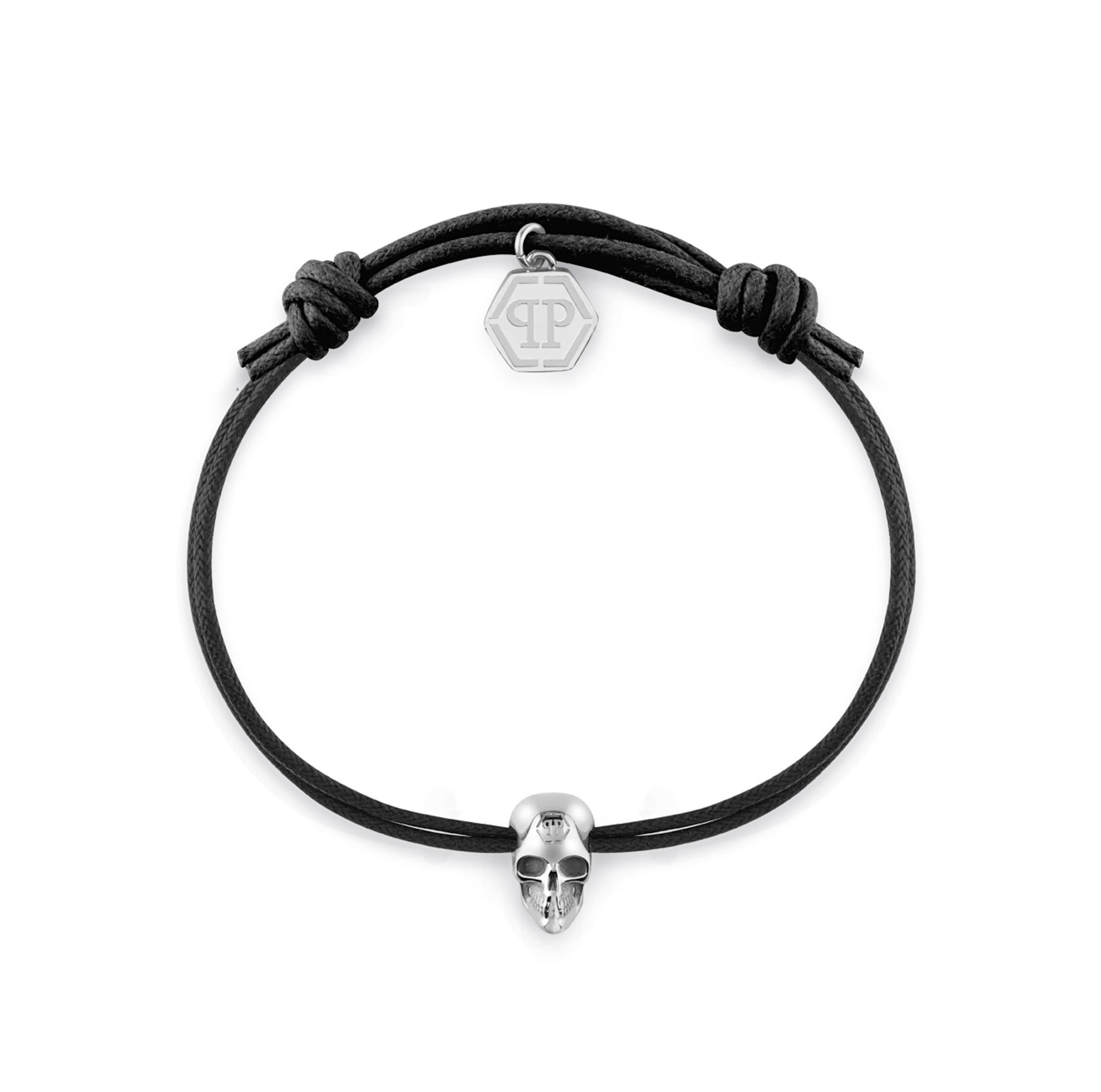 Philipp Plein Jewellery Bracelet 'Linked' in Silver: front
