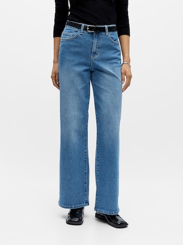 Largi Jeans 'OBJRIO MAE' de la OBJECT pe albastru: față
