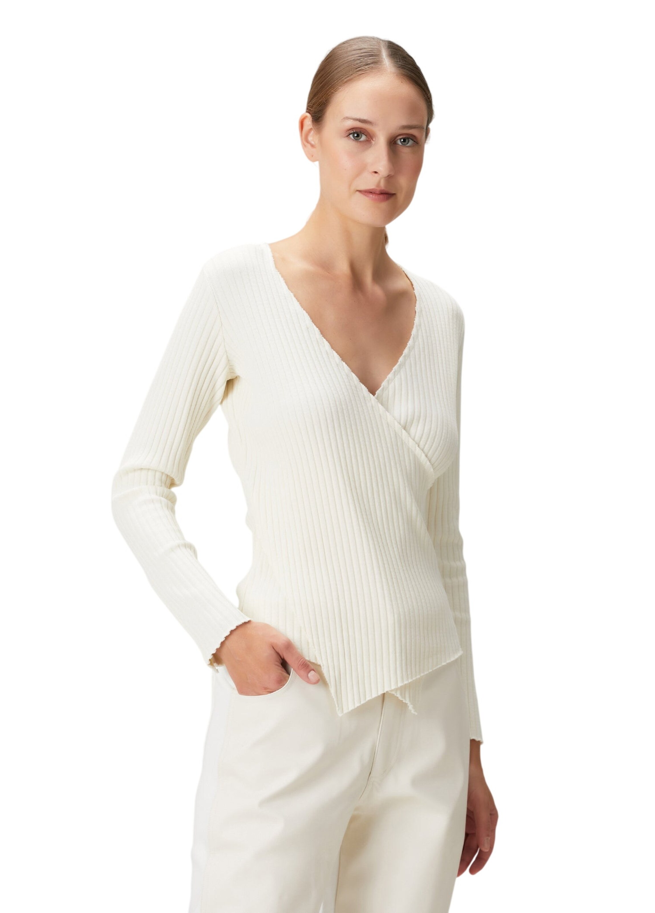 BASSIGUE Pullover in Weiß