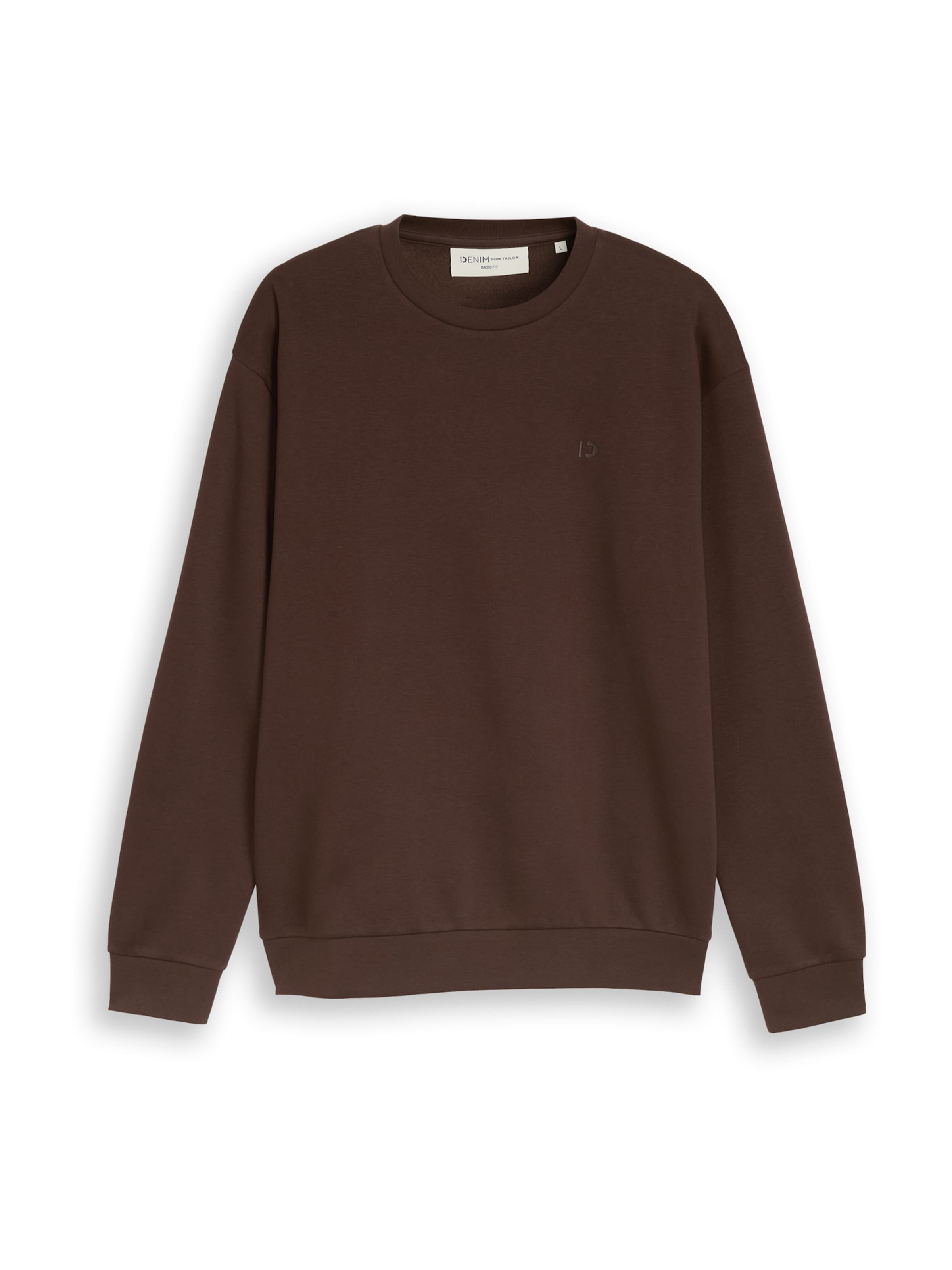 TOM TAILOR DENIM Sweatshirt i brun: forside