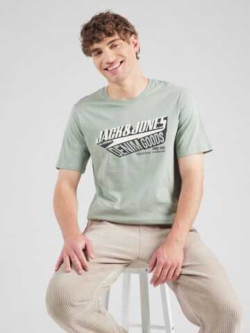 JACK & JONES Футболка в Зеленый: спереди